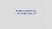 Lecture EU Corporate Law