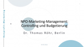 NPO-Marketing-Management Controlling