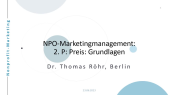 Nonprofit Marketing Management Preis 01