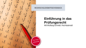 Einführung Prüfungsrecht